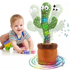 CACTUS BAILARIN CON LUZ SUAVE IMITA GRABA Y REPRODUCE TU VOZ 