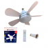VENTILADOR DE TECHO LAMPARA LED 20W 6500K 3 TONOS