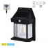 APLIQUE LAMPARA LED DE PARED DECORATIVA CON PANEL SOLAR 5W 6500K 300 LUMENS SOL-02-3W-BK65K-Z