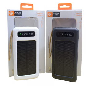 POWER BANK KALIO CON PANEL SOLAR MODELO KA-111 10.000MAH BLANCO/NEGRO