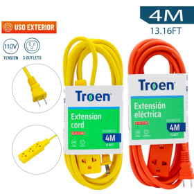 EXTENSION REGLETA 4 METROS TROEN 3 SALIDAS R02725-4M