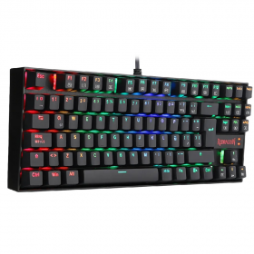 TECLADO REDRAGON GAMER MECANICO RGB 18 MODOS CON SWICH RED KUMARA K552RGB-1 SP RED