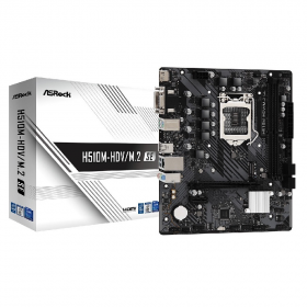 TARJETA MADRE INTEL 10TH Y 11TH GEN SOCKET LGA1200 DDR4 64GB ASROCK H510M-HDV/M.2 SE