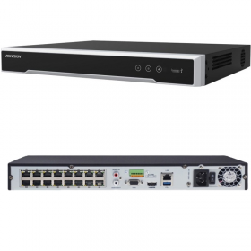 GRABADOR NVR HIKVISION POE 4K 16 CANALES IP 150W SATA II 110V 8MP DS-7616NI-Q2/16P