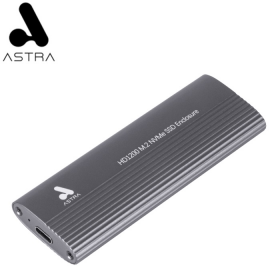 CASE EXTERNO DISCO DURO M.2 NVME A SSD TIPO C USB 3.1 ASTRA HD1200