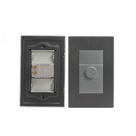 ATENUADOR DIMER DE LUZ GIRATORIO PLATEADO A136-ETP-DM 