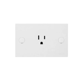 TOMACORRIENTE SENCILLO BLANCO VIMAR 6024 2P+T 15A 120V