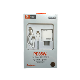 CARGADOR KALIO USB C A USB C / LIGHTNING PD35W D11