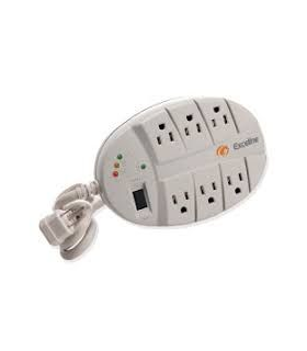 PROTECTOR REGLETA EXCELINE GSM-MT120TPYD SUPRESOR DE PICOS 6 TOMAS