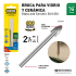 BROCA PARA PERFORAR VIDRIO Y CERAMICA 1/8x2 PULG COVO