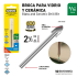 BROCA PARA PERFORAR VIDRIO Y CERAMICA 3/16x2 PULG COVO