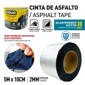 CINTA ASFALTICA COVO 5MX10CM 2MM DE ESPESOR