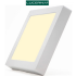PANEL LED CUADRADO 8 PULG 18W SUPERFICIAL 3000K COMPACT LUMEN LUCERNA 