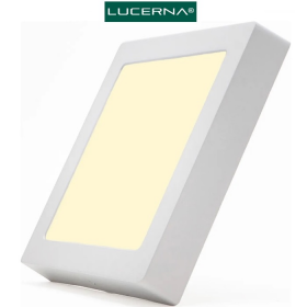 PANEL LED CUADRADO 8 PULG 18W SUPERFICIAL 3000K COMPACT LUMEN LUCERNA 
