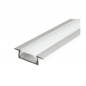 PERFIL PARA CINTA LED DE ALUMINIO 1 METRO 1.5CM X 0.5CM X 2CM