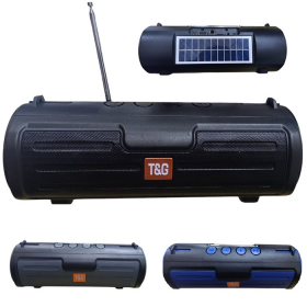CORNETA BLUETOOTH PORTATIL RECARGABLE CON PANEL SOLAR 5W FM-AUX-USB-5V TG633