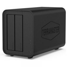 SERVIDOR NAS TERRAMASTER F2-212 ALMACENAMIENTO DE RED 2 BAHIAS PROCESADOR ARM V8.2 CORTEX-A55 