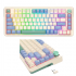 TECLADO REDRAGON GAMER RGB CREMA-PURPURA-VERDE UCAL PRO SP K673CPG-RGB-PRO SP
