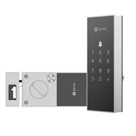 CERRADURA INTELIGENTE SMART EZVIZ DL03 PRO CON DESBLOQUEOS APP/HUELLA/PIN/TARJETA/LLAVE DL03-R100-WB