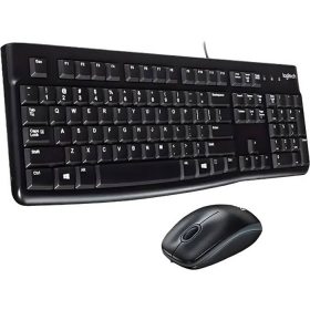 KIT DE TECLADO Y MOUSE USB LOGITECH SILENT TOUCH EN ESPAÑOL MK120