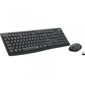 KIT DE TECLADO Y MOUSE USB LOGITECH WIRELESS SILENT TOUCH EN ESPAÑOL MK120