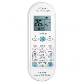 CONTROL REMOTO UNIVERSAL PARA AIRE ACONDICIONADO DE 6000 CODIGOS KT-E08