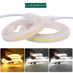 ROLLO DE LED COB DELGADA 10 METROS LUCERNA LUZ NEUTRA 4000K AC120V 10MM 