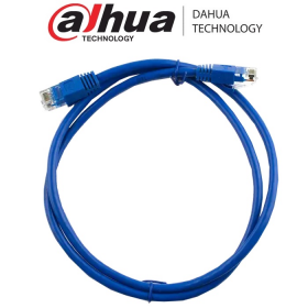 PATCH CORD DAHUA 2 METRO AZUL CAT 6 100% COBRE DH-PFM972-6U-2