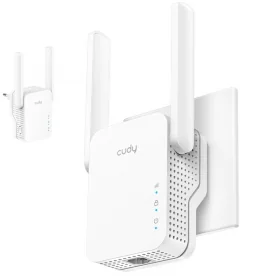 REPETIDOR EXTENSOR DE RANGO WIFI 6 AX1500 DUAL BAND CUDY RE1500