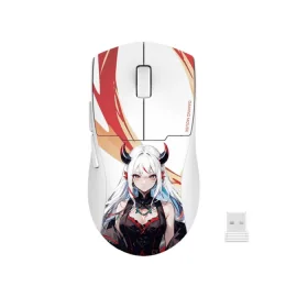 MOUSE GAMER REDRAGON K1NG MAX USB/INALAMBRICO ANIME BLANCO 5 BOTONES DPI26000 M918AKG-PRO