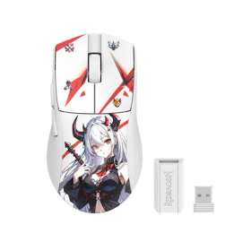 MOUSE GAMER REDRAGON K1NG PRO USB/INALAMBRICO ANIME BLANCO 5 BOTONES DPI26000 M916AK-PRO