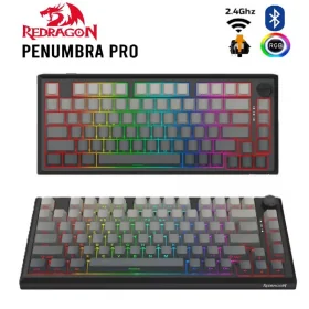 TECLADO REDRAGON GAMER RGB PENUMBRA PRO GG DE ALUMINIO USB/INALAMBRICO K687GG-RGB-PRO