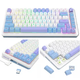 TECLADO REDRAGON GAMER MECANICO RGB UCAL MAX USB/INALAMBRICO K6673WBP-RGB-MAX