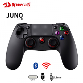 GAMEPAD CONTROL INALAMBRICO REDRAGON GAMER PS3 PS4 PC ANDROID BLUETOOTH JUNO G818 