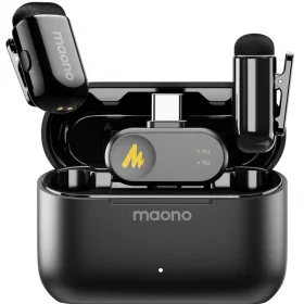 electronica.com.ve KIT MICROFONO INALAMBRICO MAONO WAVE T1 MINI