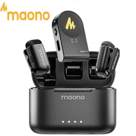 KIT MICROFONO INALAMBRICO MAONO WAVE T1 MINI CON REVERB CAMARA/PC WM622 PA2