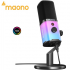 MICROFONO DINAMICO PROFESIONAL MAONO STREAMING-PODCAST RGB HIBRIDO USB/XLR PD100X