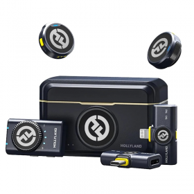 KIT HOLLYLAND MICROFONO (2TX-USB C RX-LIGHTNING RX) ANDROID-LIGHTNING + CAMARA LARK M2