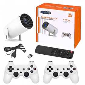PROYECTOR DE JUEGOS RETRO X10 PLUS 4K WIFI HDMI CON CONTROLES INALAMBRICOS