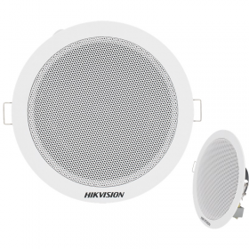 CORNETA ALTAVOZ ANALOGICA PARA TECHO HIKVISION 6W 8 OHMS DS-QAE0206G1-V