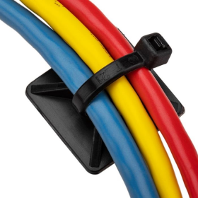 BASE ADHESIVA PARA CABLES WIREPLUS 30MM X 30MM 100 UDS