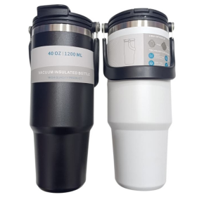 TERMO DE ACERO INOXIDABLE 1200ML DOBLE PARED CON TAPA