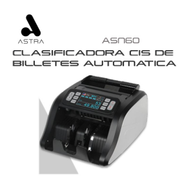 CONTADOR AUTOMATICO Y DETECTOR DE BILLETES FALSOS UV/MG/IR LCD ASTRA ASN60