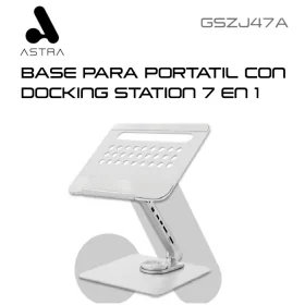 BASE ERGONOMICA PARA LAPTOP ASTRA 360º DE ALUMINIO 7 EN 1 GSZJ47A