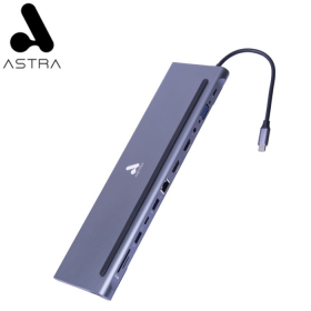 CABLE ADAPTADOR ASTRA 12 EN 1 USB TIPO C A MULTIPUERTOS DOCKING STATION GSDC4CE