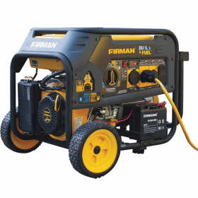 GENERADOR PORTATIL 8000W DUAL FUEL ELECTRIC START 120/240V. FIRMAN POWER EQUIPMENT