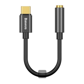 ADAPTADOR USB-C A JACK 3.5MM HEMBRA BASEUS L54 BLACK CATL54-01