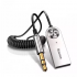 ADAPTADOR DE AUDIO INALAMBRICO/AUX BT BASEUS BA01-BK USB 2.0/JACK 3.5MM MICROFONO PARA CARRO