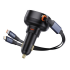 CARGADOR P/CARRO BASEUS ENJOYMENT PRO USB-C + CABLE RETRACTIL USB-C/LIGHTNING 60W 