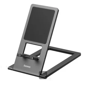 BASE PORTA CELULAR TELEF. BASEUS PARA ESCRITORIO PORTATIL PLEGABLE DE METAL LUKP000013